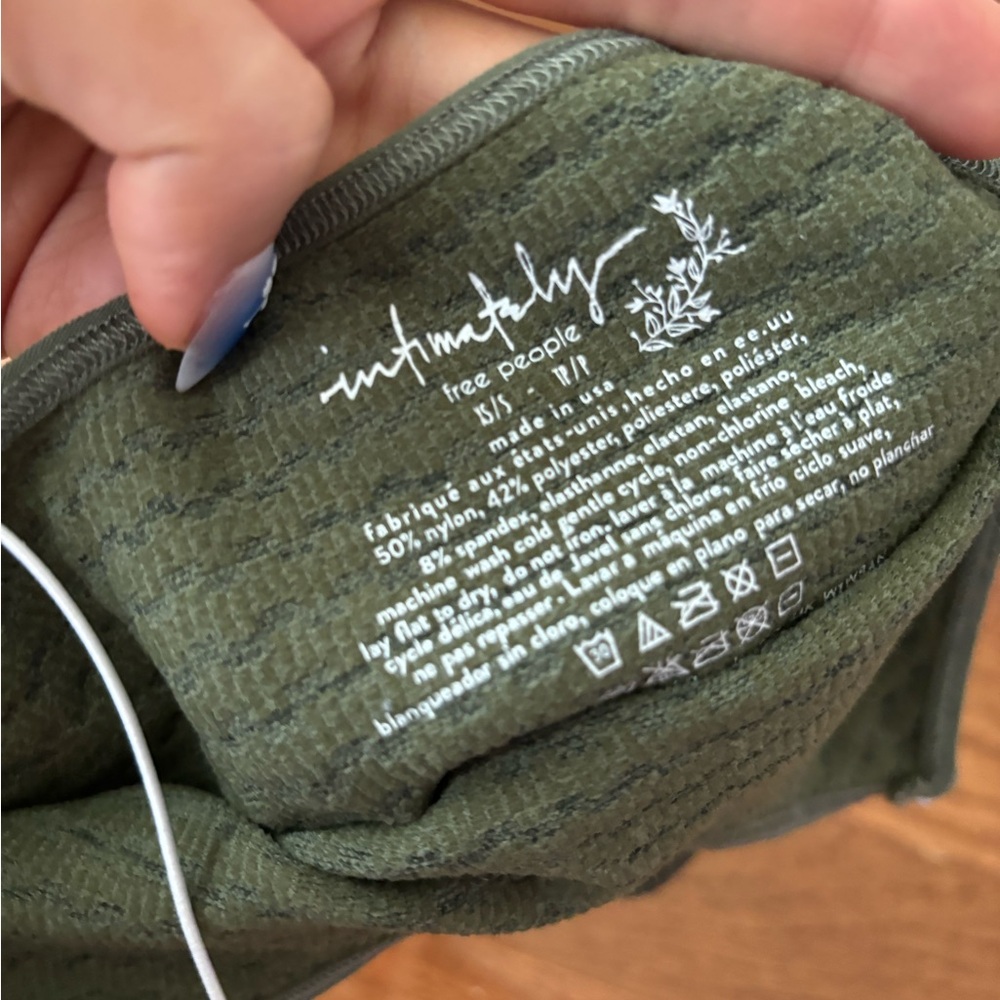 Intimately Free People green bungee strap crop brami tank - Picture 6 of 6